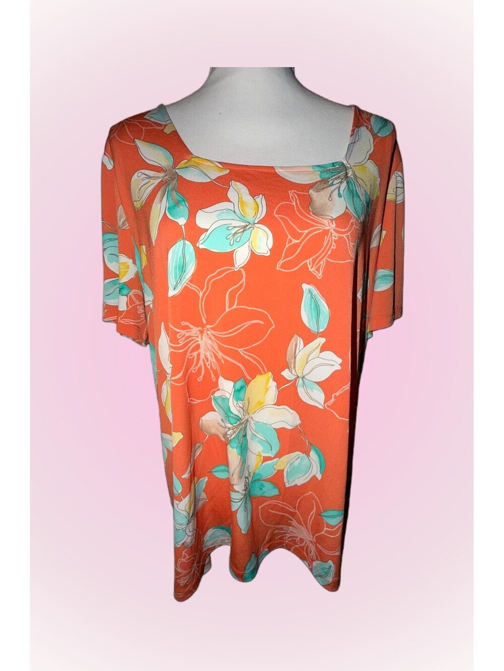 Womens Size 16 Susan Graver Top / Shirt | Floral Design